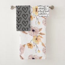 Handrawn Hearts, Saying and Quotes, Roses Pattern 
