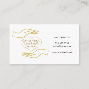Hands and Heart Home Health Business Card