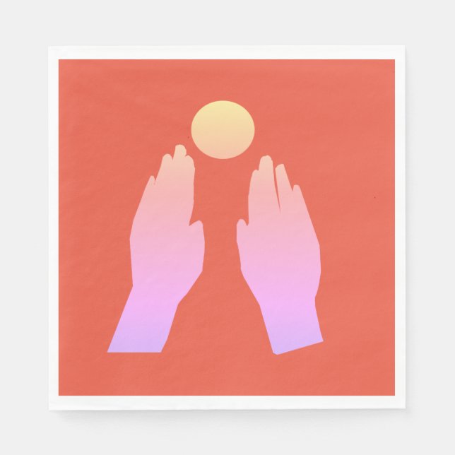 Hands Art Napkin (Front)