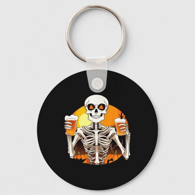 Hands Beer Funny Drinking Halloween Women's  Key Ring (Front)