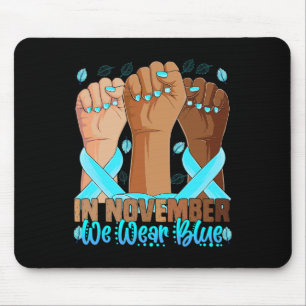 Hands Diabetes Awareness In November We Wear Blue Mouse Pad