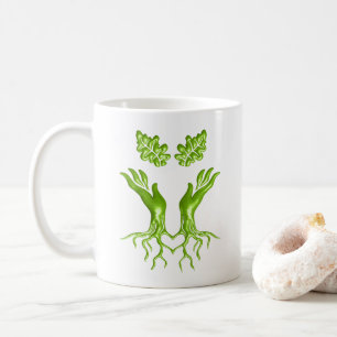 Hands family tree roots love Appreciation Artwork Coffee Mug