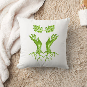 Hands family tree roots love Appreciation Artwork Cushion