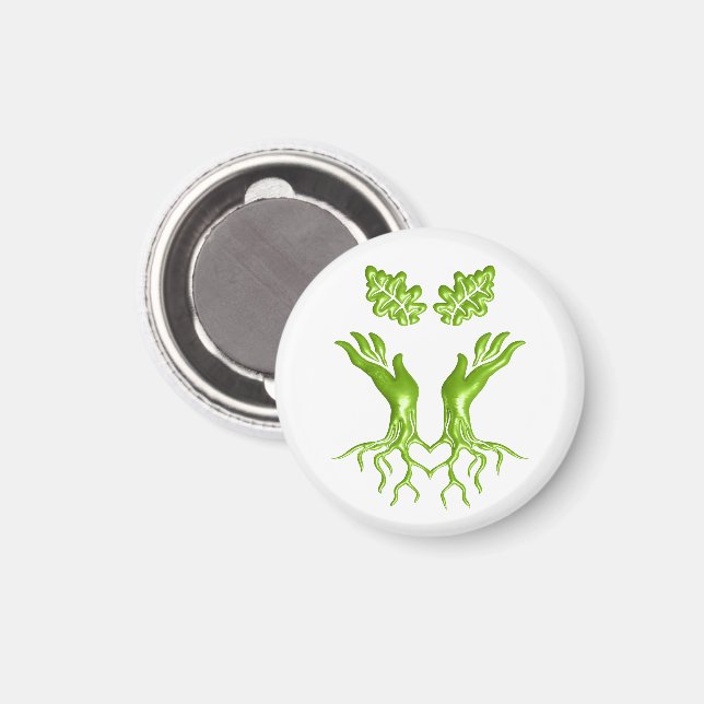 Hands family tree roots love Appreciation Artwork Magnet (Front/Back)