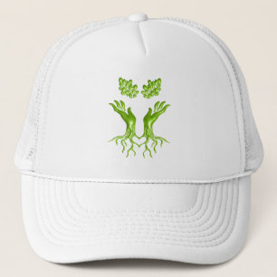 Hands family tree roots love Appreciation Artwork Trucker Hat