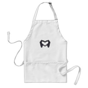 Hands Forming Skeleton Heart Hands Minimal Touch Standard Apron
