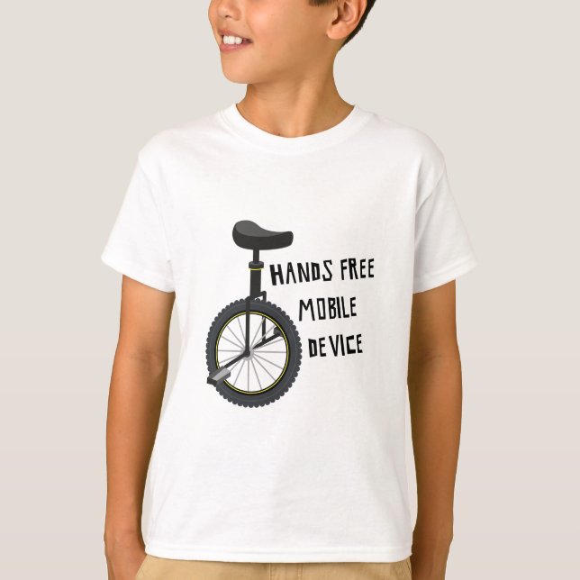 Hands Free Mobile Device T-Shirt (Front)