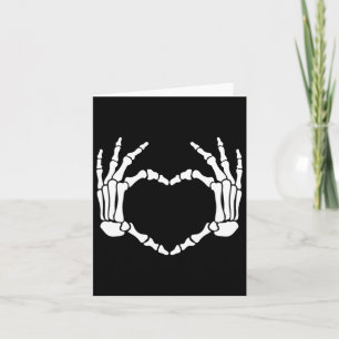 Hands Heart Sign Retro Halloween Costume Women Gir Card