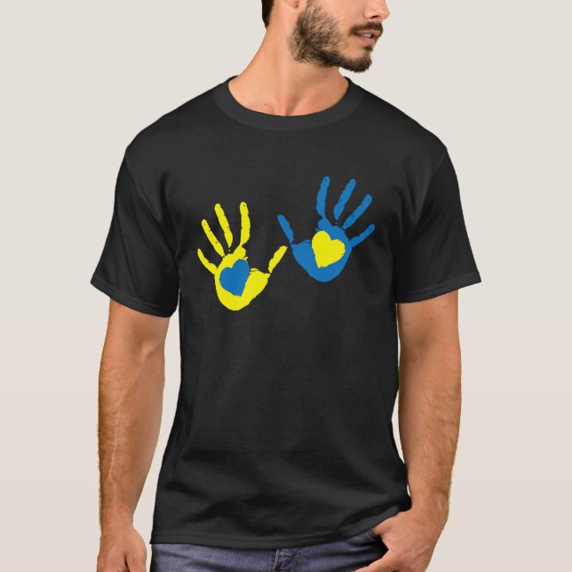 hands heart world down syndrome day awareness slog T-Shirt (Front)