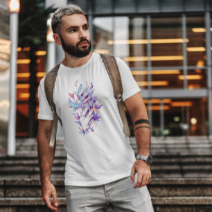 Hands Holding Leaves Illustration T-Shirt