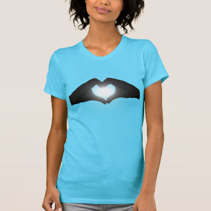 Hands in Heart Shape Silhouette T-Shirt
