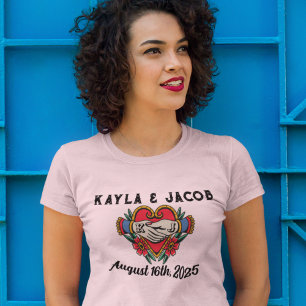 Hands in Marriage Tattoo Wedding Bridesmaids' T-Shirt