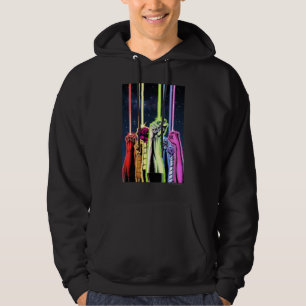 Hands in the air with rings -Colour Hoodie