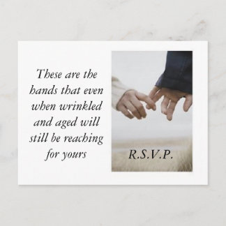 Hands Invitation Postcard