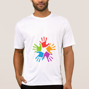 "Hands"Men's Sport-Tek Fitted Performance T-Shirt