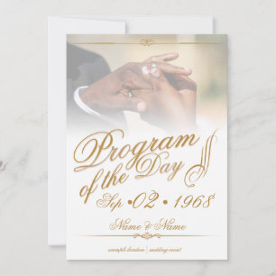 Hands of a coloured wedding couple pin on ring gol
