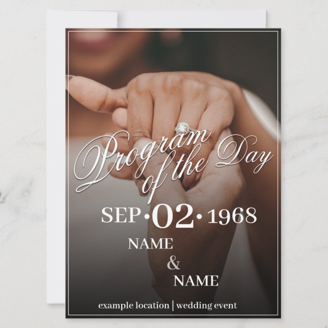 Hands of a Coloured Wedding Couple with Ring (Front)