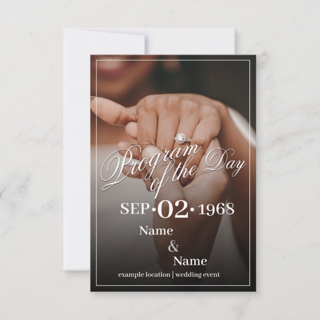 Hands of a Coloured Wedding Couple with Ring (Front)