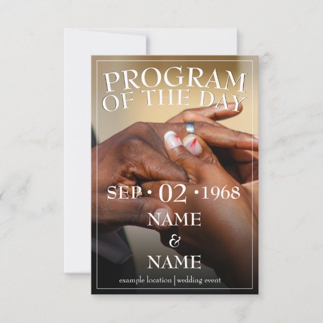 Hands of a wedding couple with a ring (Front)