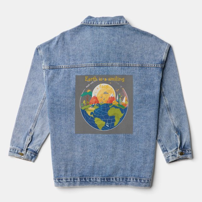 Hands of Hope: A World Reimagined T-Shirt Denim Jacket (Back)