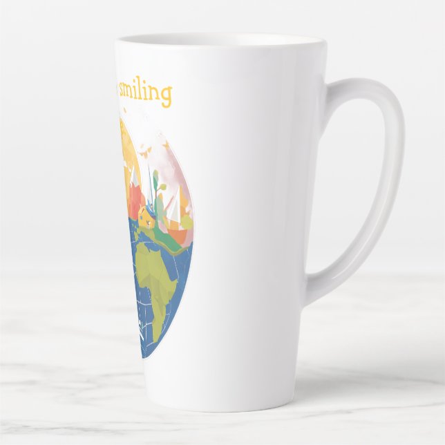 Hands of Hope: A World Reimagined T-Shirt Latte Mug (Right)