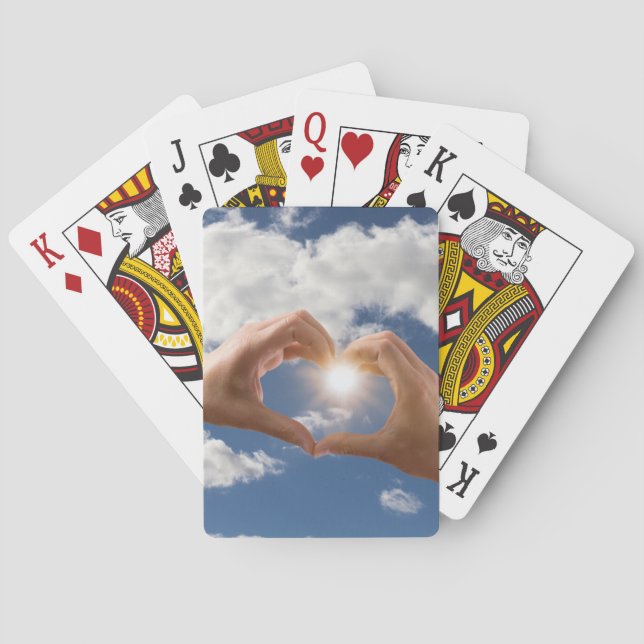 Hands of love playing cards (Back)