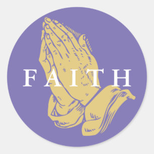 Hands of Prayer Stickers