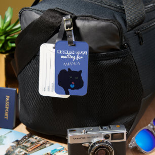 Hands Off! Acrylic Luggage Tag