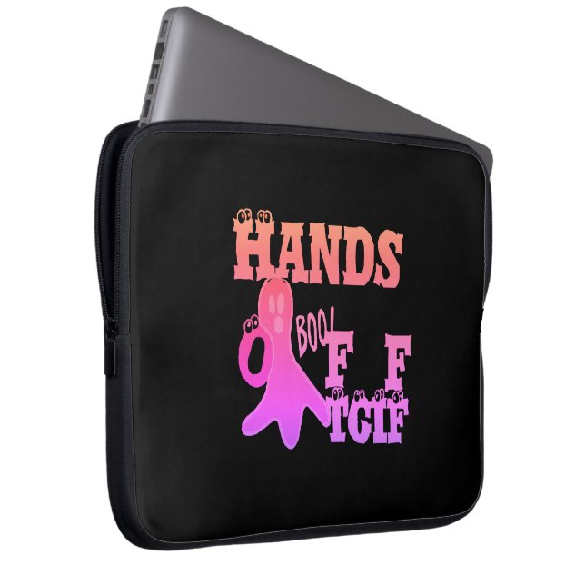 Hands Off, Boo! TGIF Stylish & Protective for Your Laptop Sleeve (Front Right)