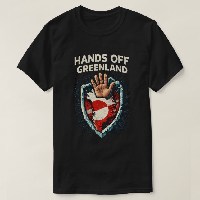 Hands Off Greenland  T-Shirt (Design Front)