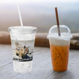 Hands Off! Ground Squirrel Wildlife Photo Acrylic Tumbler