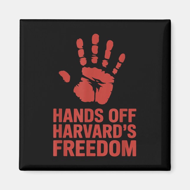 Hands Off Harvard Freedom Of Speech, Resist &amp;  Magnet (Front)