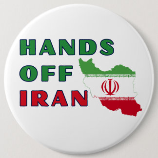 Hands Off Iran 6 Cm Round Badge
