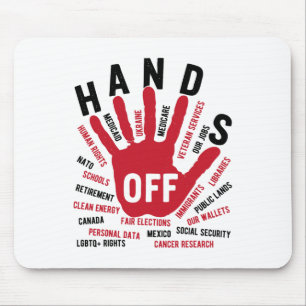 Hands Off Medicaid Medicare Social Security Trump Mouse Pad