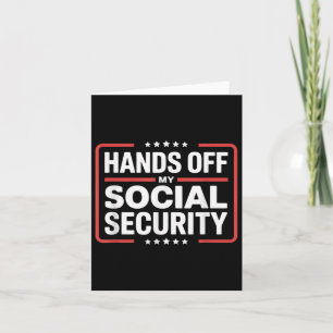 Hands Off My Social Security Protest Men And Women Card