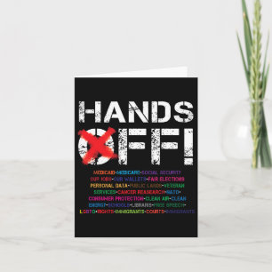 Hands Off Protest 2  Card