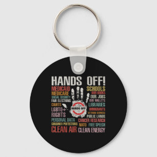 Hands Off Protest Apparel Remove Reverse Reclaim P Key Ring