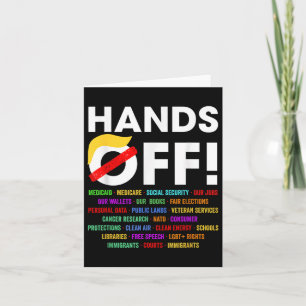 Hands Off Protest Saturday April 5 Men Women 2 Card