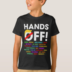 Hands Off Protest Saturday April 5 Men Women 2 T-Shirt