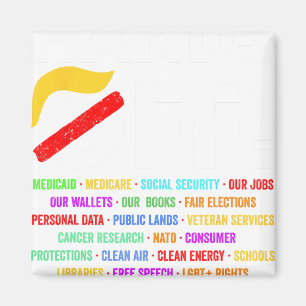 Hands Off Protest Saturday April 5 Men Women 5 Magnet