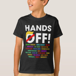 Hands Off Protest Saturday April 5 Men Women 5 T-Shirt