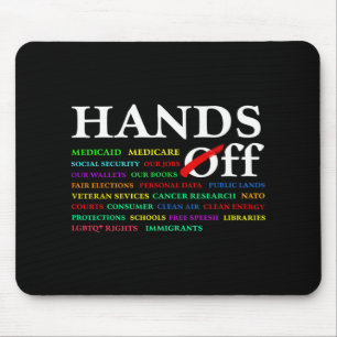 Hands Off Protest Saturday April 5 Men Women 7  Mouse Pad