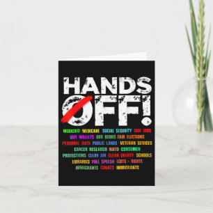 Hands Off Protest Saturday April 5 Men Women _9 Card