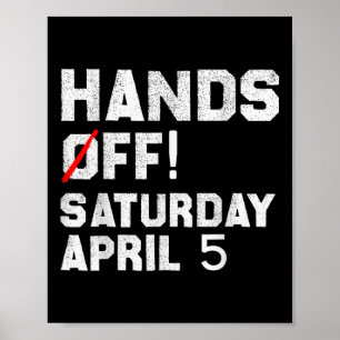 Hands Off Protest Saturday April 5 Social Security Poster