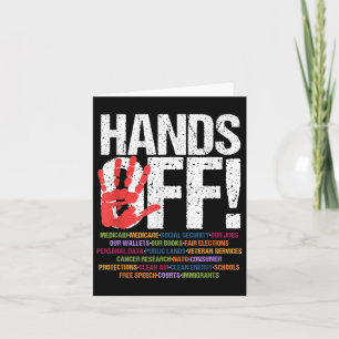 Hands Off Protest Social Security And Medicare Card
