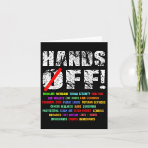 Hands Off Protest Social Security And Medicare Pro Card