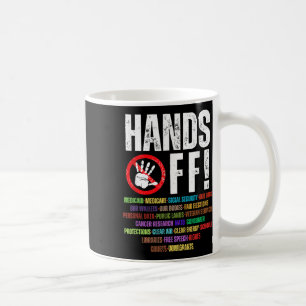 Hands Off Protest Social Security And Medicare Pro Coffee Mug