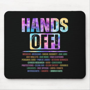 Hands Off Protest Social Security And Medicare Pro Mouse Pad