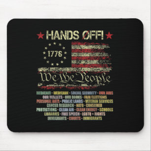 Hands Off Protest Social Security And Medicare Pro Mouse Pad