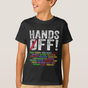 Hands Off Protest Social Security And Medicare Pro T-Shirt